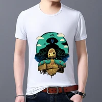 summer mens print t shirts classic retro japanese style man tee shirt white casual all match o neck male short sleeve tops