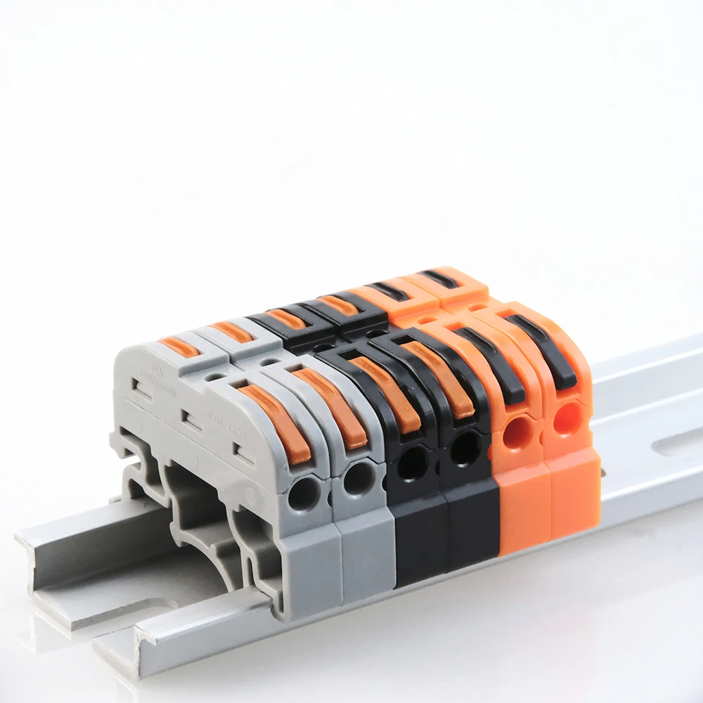  - Din Rail Terminal Block Wire Connector 211 Quick Wire Compact Splicing Conductor Fast Cable Connector Mini Conductor 10pcs