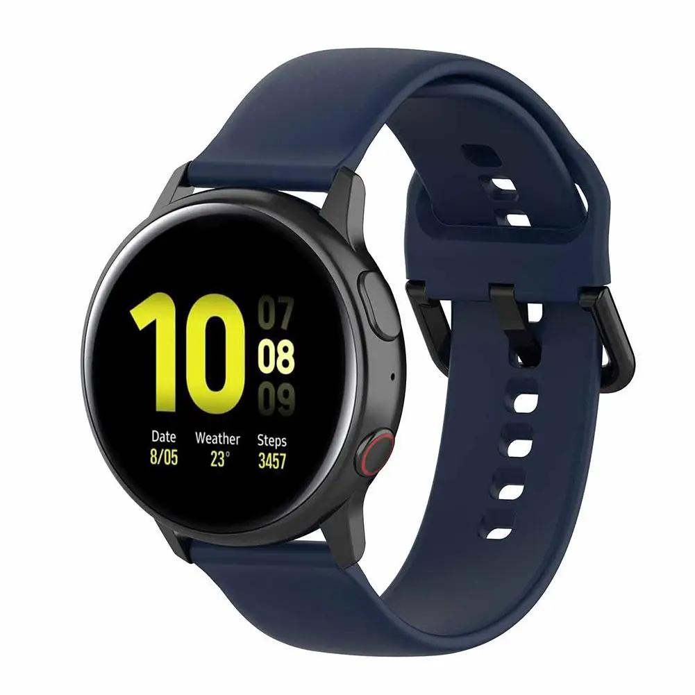 Ремешок силиконовый спортивный для смарт часов дышащий универсальный браслет