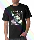 Винтажная большая зеленая футболка Dropkicks Murphys, дизайн E Kaplan, бывший в употреблении