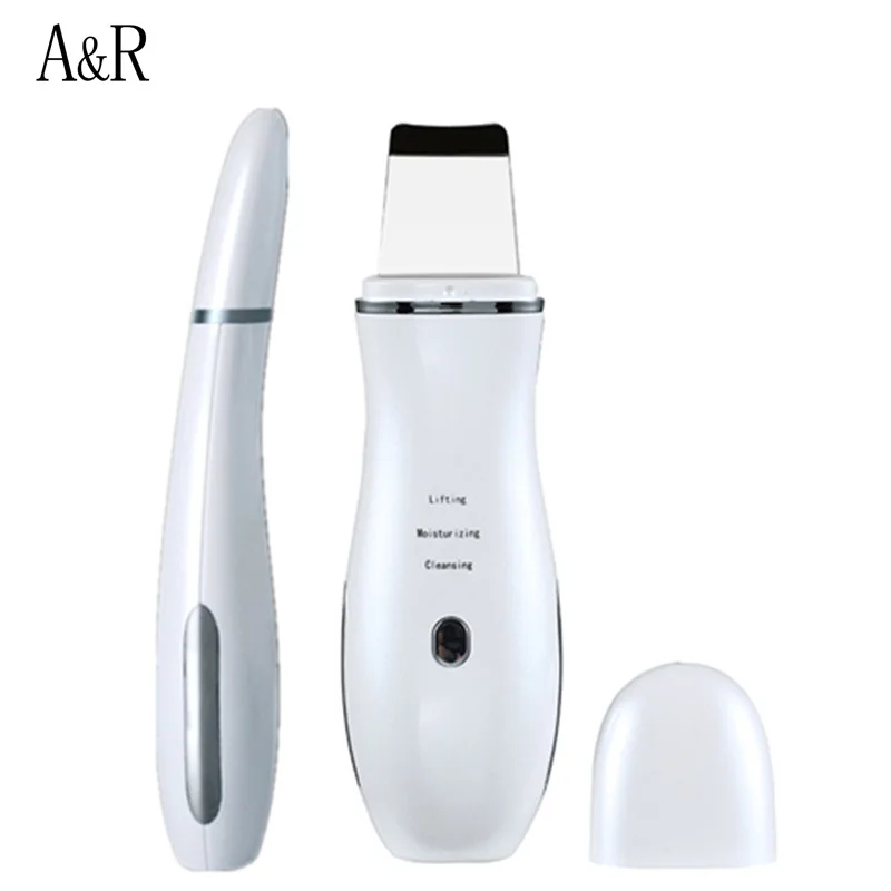 Ультразвуковой скребок для кожи Глубокая очистка лица пилинг удаление черных