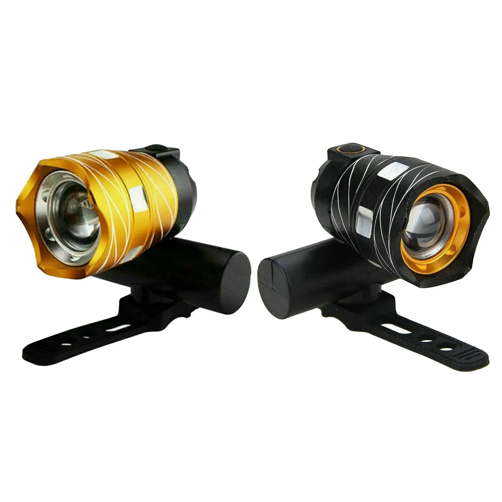 

Bicycle Light T6 USB Rechargeable Battery Adjustable Bike Front Headlight Cycling Lamp