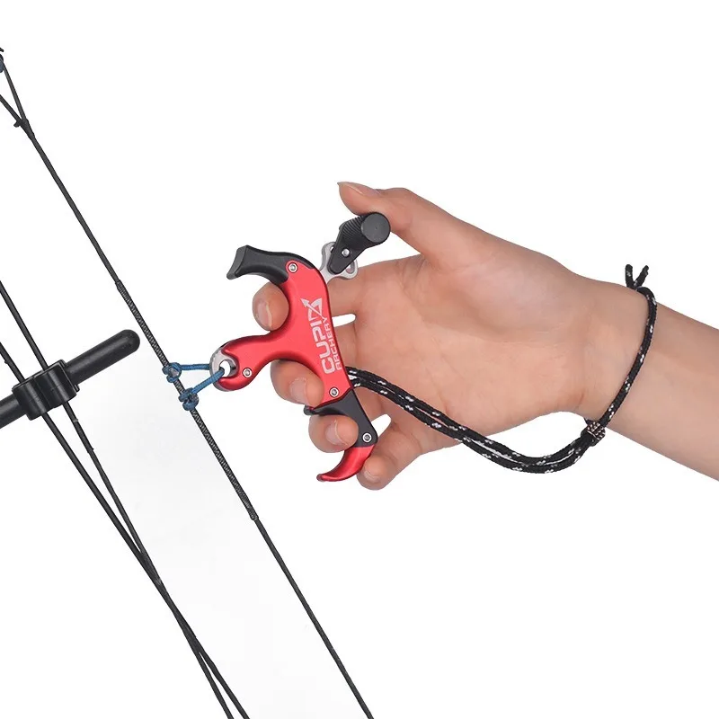 

3/4 Fingers Bow Release with Lanyard Adjustable Sensitivity for Compound Bow Archery Hunting
