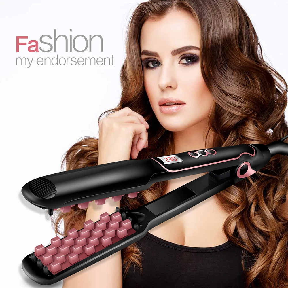 

Fast Hair Iron Small Curler Hair Waver Curling Tongs Hair Curler Style Wave Ceramic Corrugated Curling Iron For Hair Volumizing