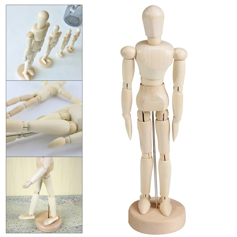 Деревянная модель мужчины художника с подвижными конечностями кукла Мужская