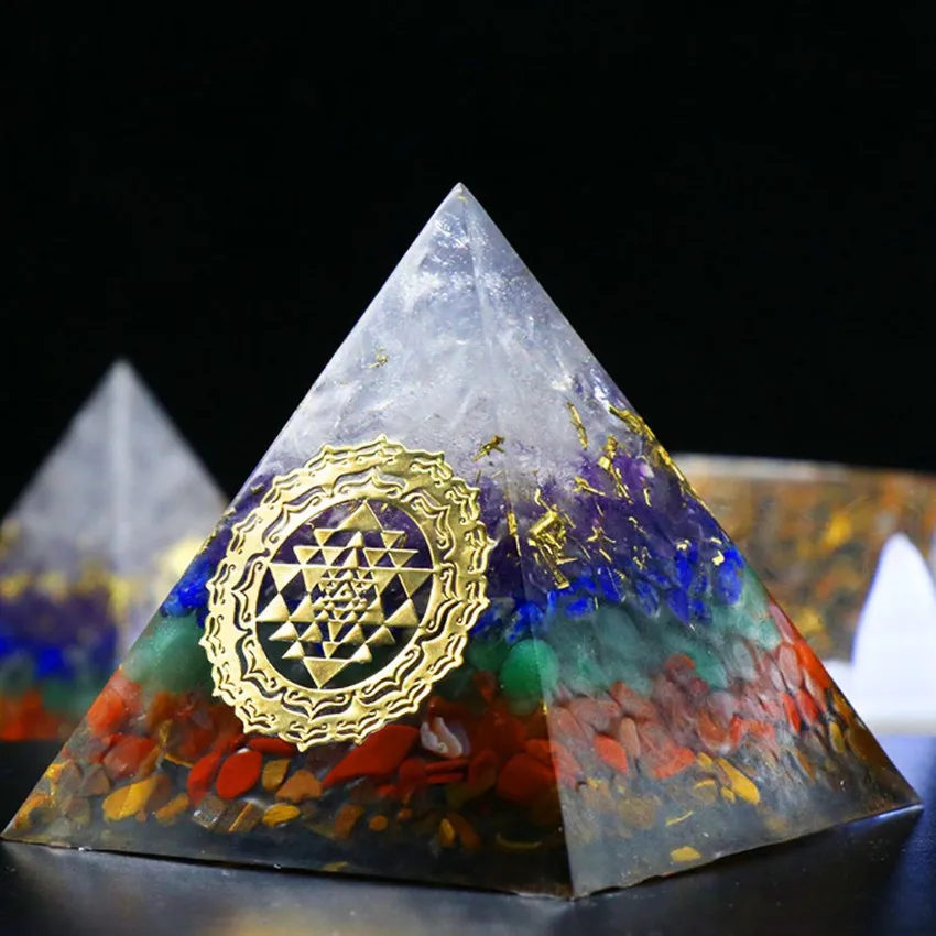Уникальный слой органита FYJS много цветов кварцевый камень и полимерная пирамида