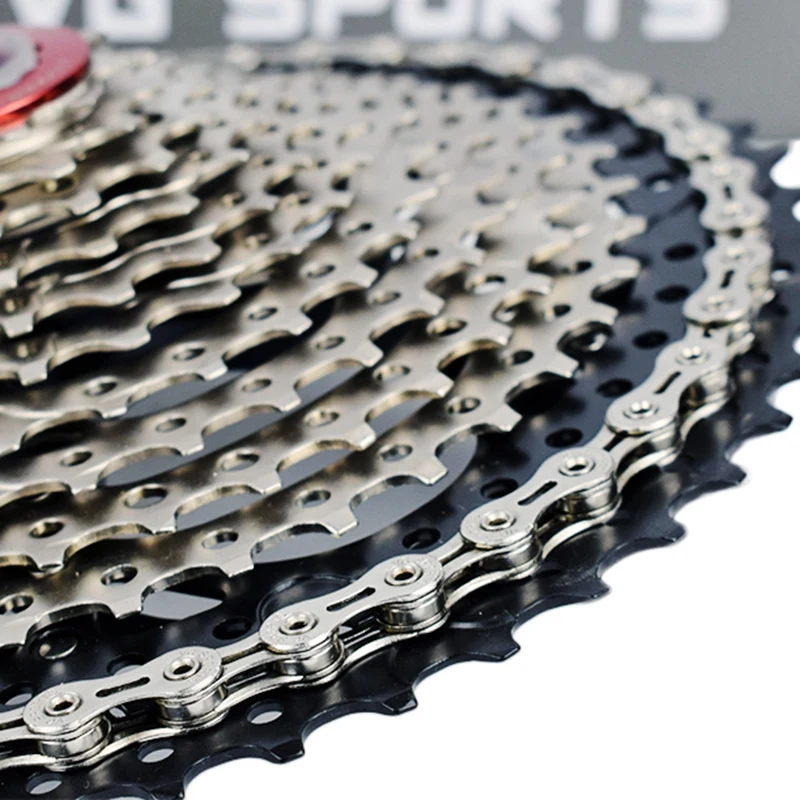 

VG Sports Road Bike Chain 10 Speed MTB 116L Full Hollow Ultralight
