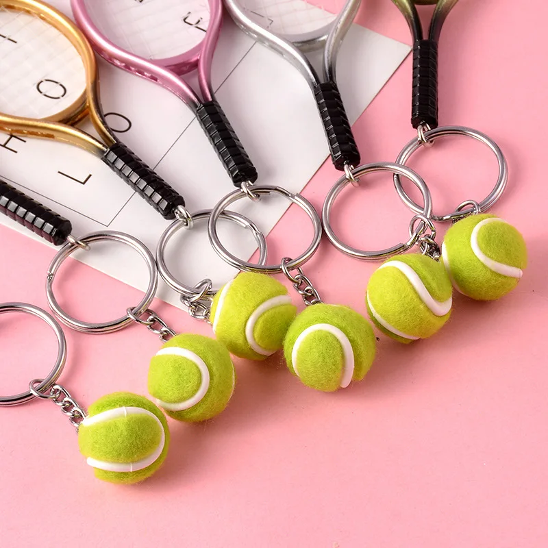 Милая Теннисная ракетка для бадминтона брелок сумка Подвеска безделушка