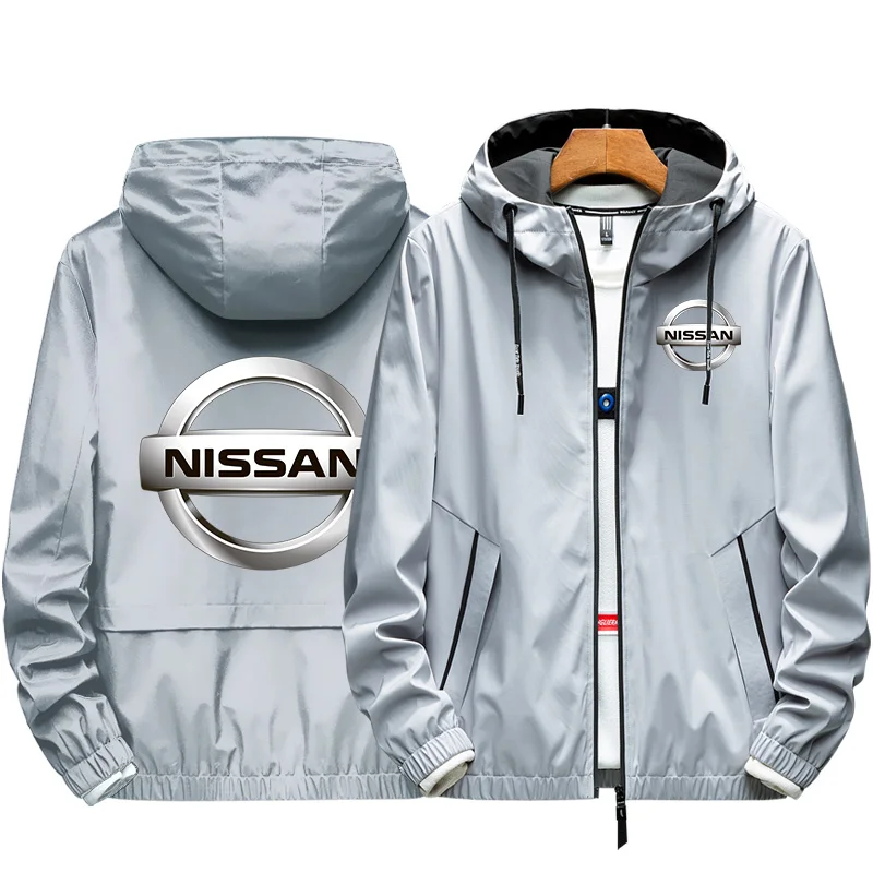 

2021 Spring Autumn Bomber Jacket Nissan Gtr Men's Zipper Coat Elastic Casual Windbreaker Sports Men Outdoor Clothing Top