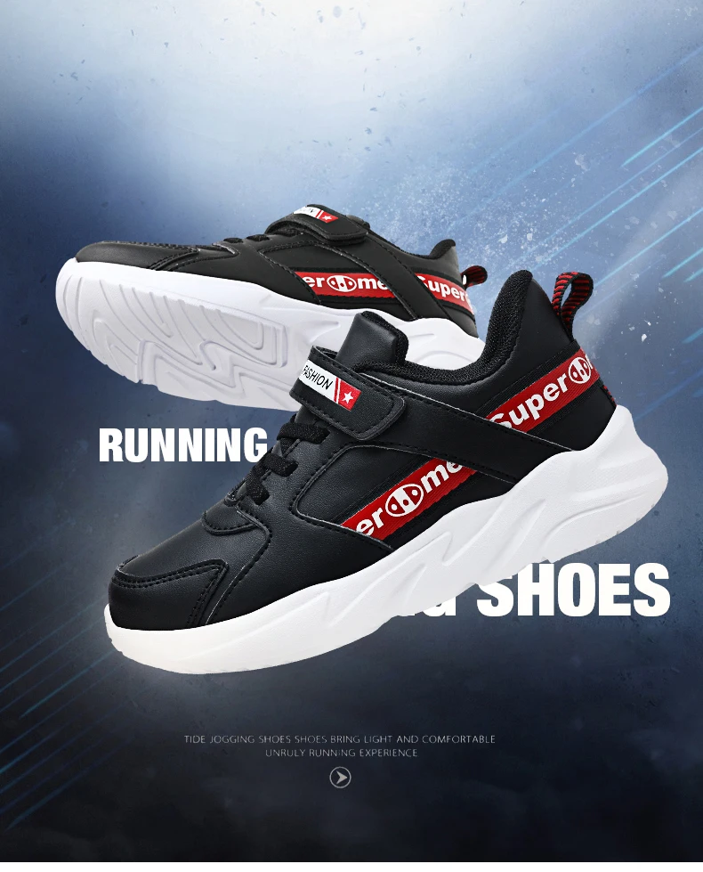 Autumn and winter leather sneakers cheap boys shoes casual shoes