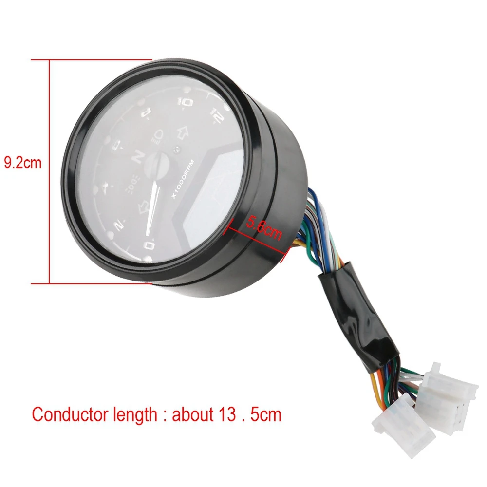 

LED Digital Indicator Tachometer Fuel Meter Anti-glare Multifunctional Motorcycle Panel Speedometer Night vision Dial Odometer