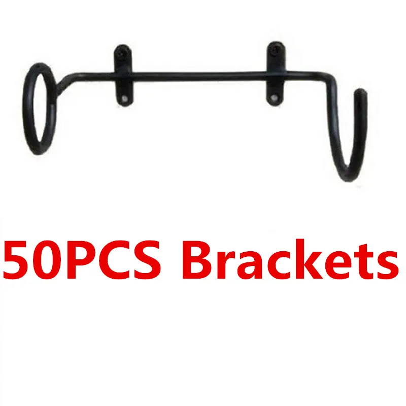 50PCS Brackets 1-100 шт, дешевое настенное крепление черного металла, полка для винных бутылок, подставка для винных бутылок, кронштейн для винных бутылок от поставщика - Цвет: 50PCS Brackets