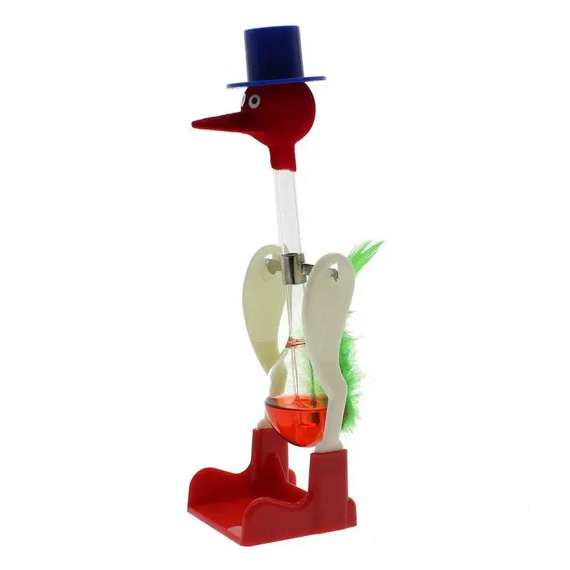 

Creative Non-Stop Liquid Drinking Glass Lucky Bird Funny Duck Bobbing Magic Prank Toy Drink Water Desk Toy Perpetual Motion
