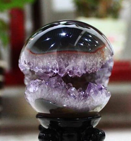 СЖД 904 + натуральный Уругвайский кристалл аметиста украшения в форме пещеры