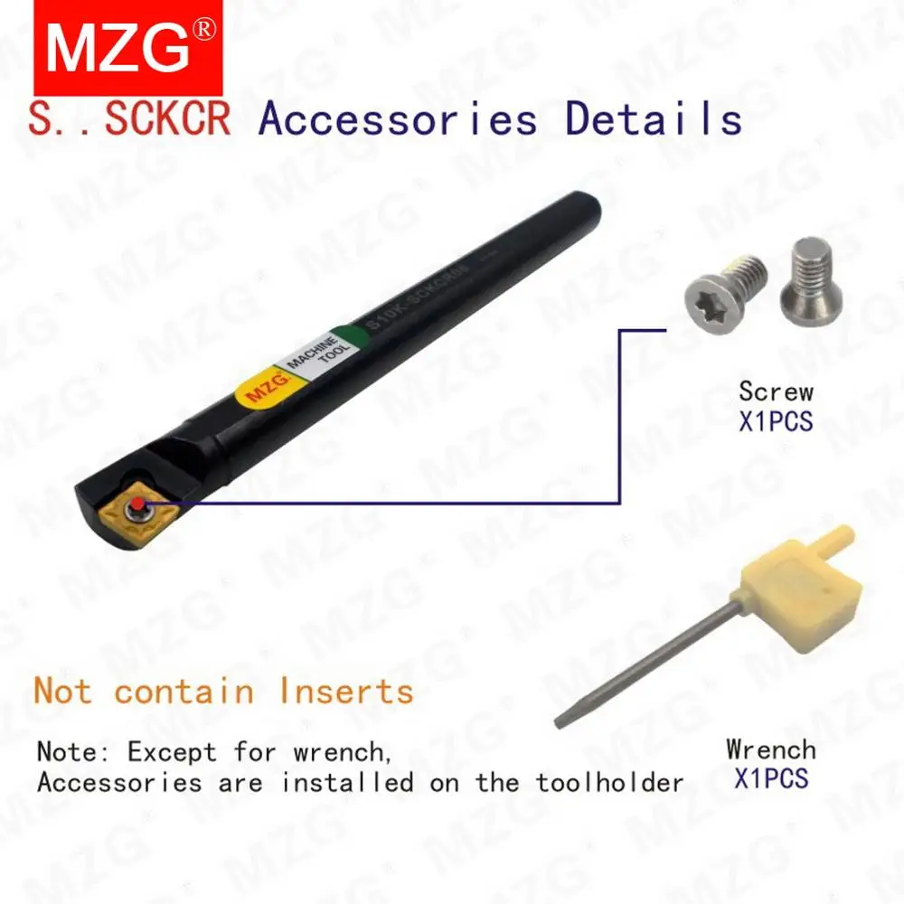 MZG 7 мм 8 16 S07K S08 S12M SCKCR ЧПУ токарно револьверный станок Режущий аппарат обработаны