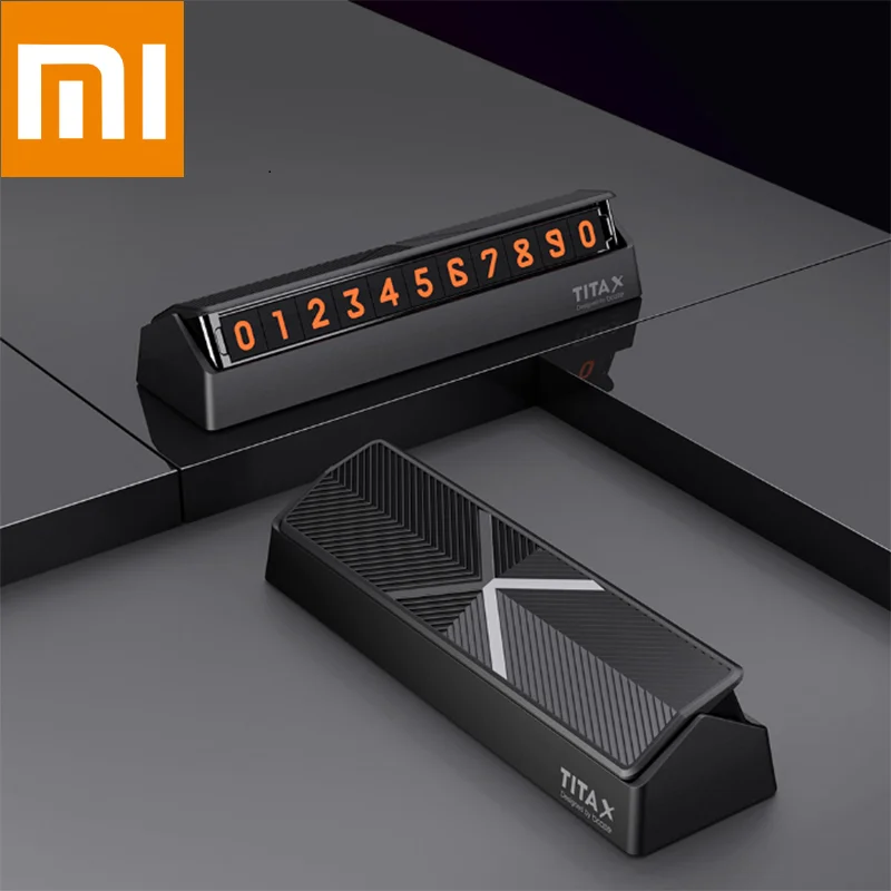 Xiaomi Mijia TITA X откидной тип автомобильный температурный парковочный номер телефона