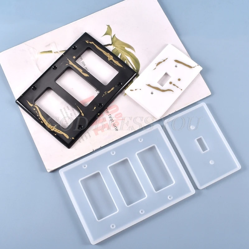 USB разъем панель Крышка выключателя освещения силиконовая форма сделай сам