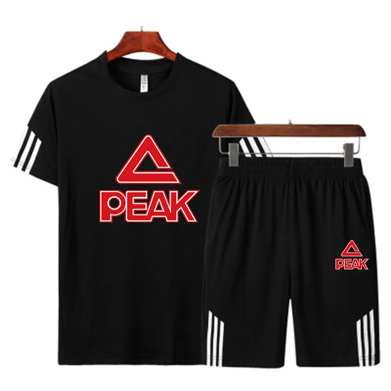 

Men's Running Sets Tracksuit Quick-drying Breathable T-shirt Stretch shorts Summer Jogging Fitness training Sports Suits