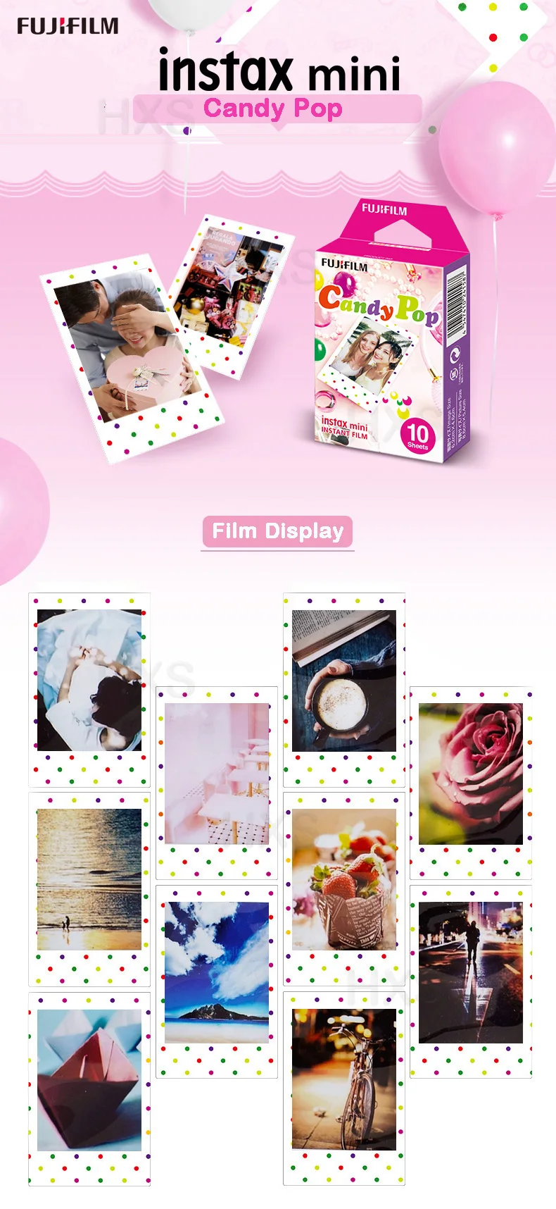 Подлинная Fujifilm Instax Mini 8 9 цветная фотобумага 10 шт. для Fuji 9 8 7s 50 90 25 70 Share SP-2 SP-1 Liplay мгновенная камера