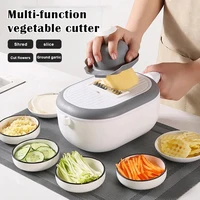 11 in 1 multifunctional vegetable slicer household potato chip peeler radish grater kitchen tool fruit cutter basket accessories