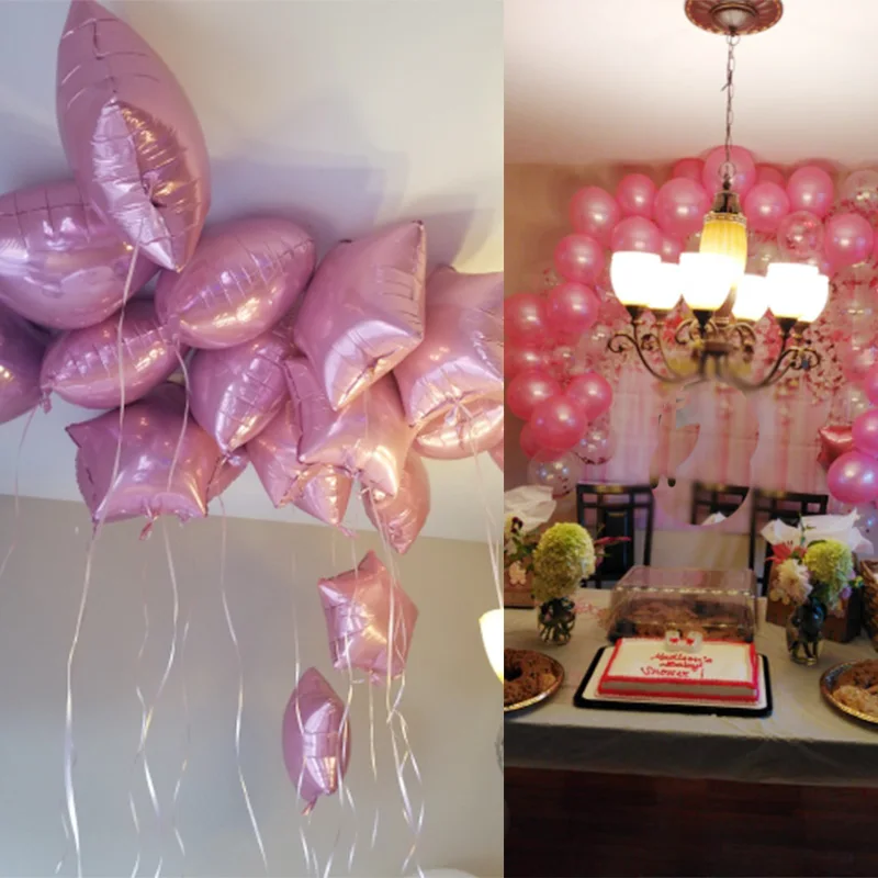 30 цветов 5 мм ленты для воздушных шаров пластиковая фольга лента лазер вечерние DIY