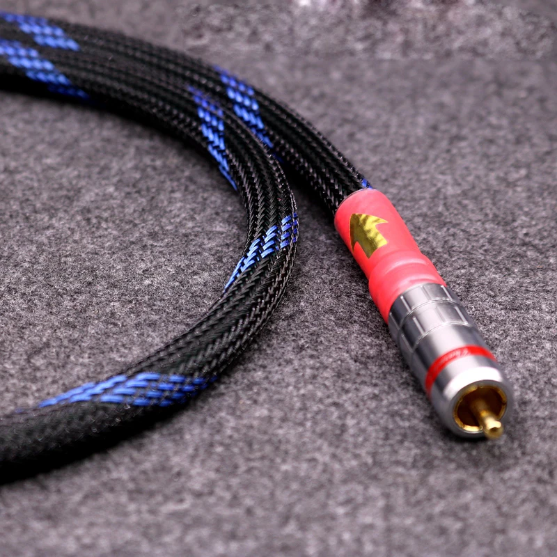 

High quality OFC Copper digital coaxial audio cable hifi digital RCA CABLE 1m