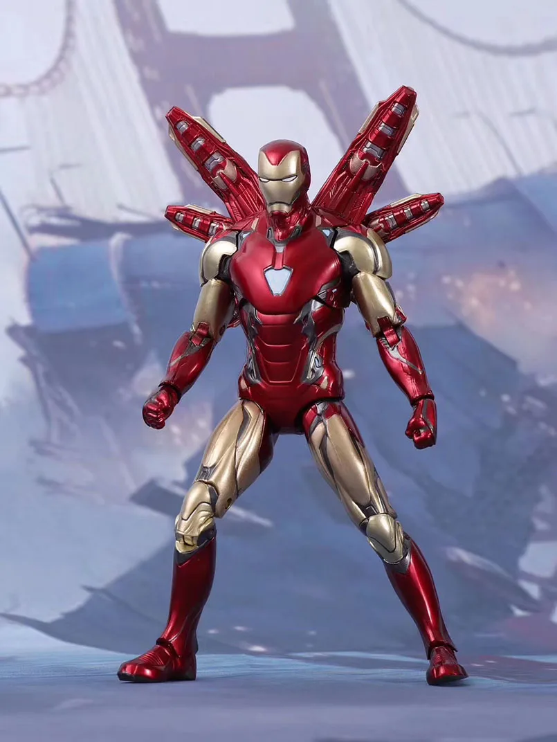 17 см Marvel MK 85 Железный человек Мстители 3 Железный человек паук фигурка модель удивительный человек паук подвижные игрушки для детей