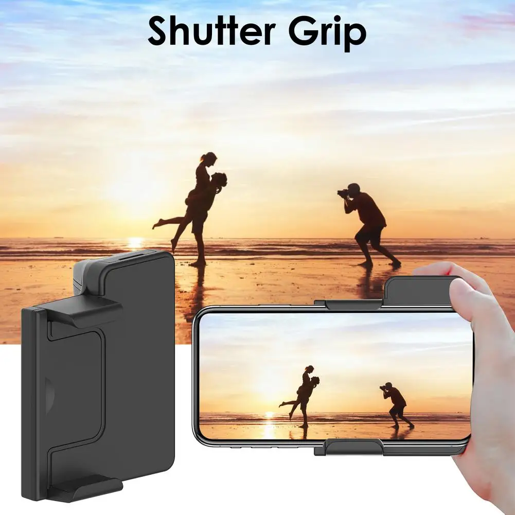 

One-handed Operation Shutter Grip Smartphone Tripod Stand With Remote Control CR2016 Button Battery