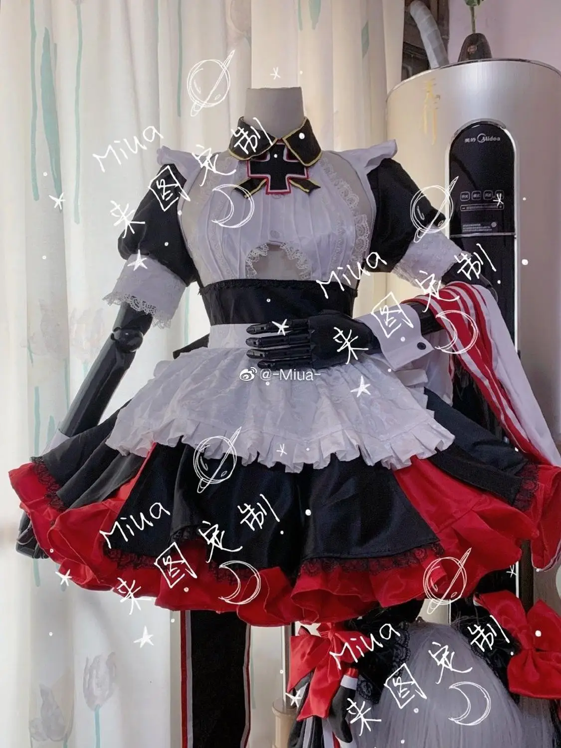 

[Customized] Anime Azur Lane Prinz Eugen Maid Outfit Sexy Uniform Cosplay Costume Women Halloween Carnival FreeShipping 2020 New