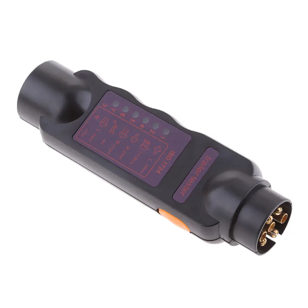 

Lights Cable Tester Plug 7 Pin 12V Socket Tester for Trailer Boat Caravan