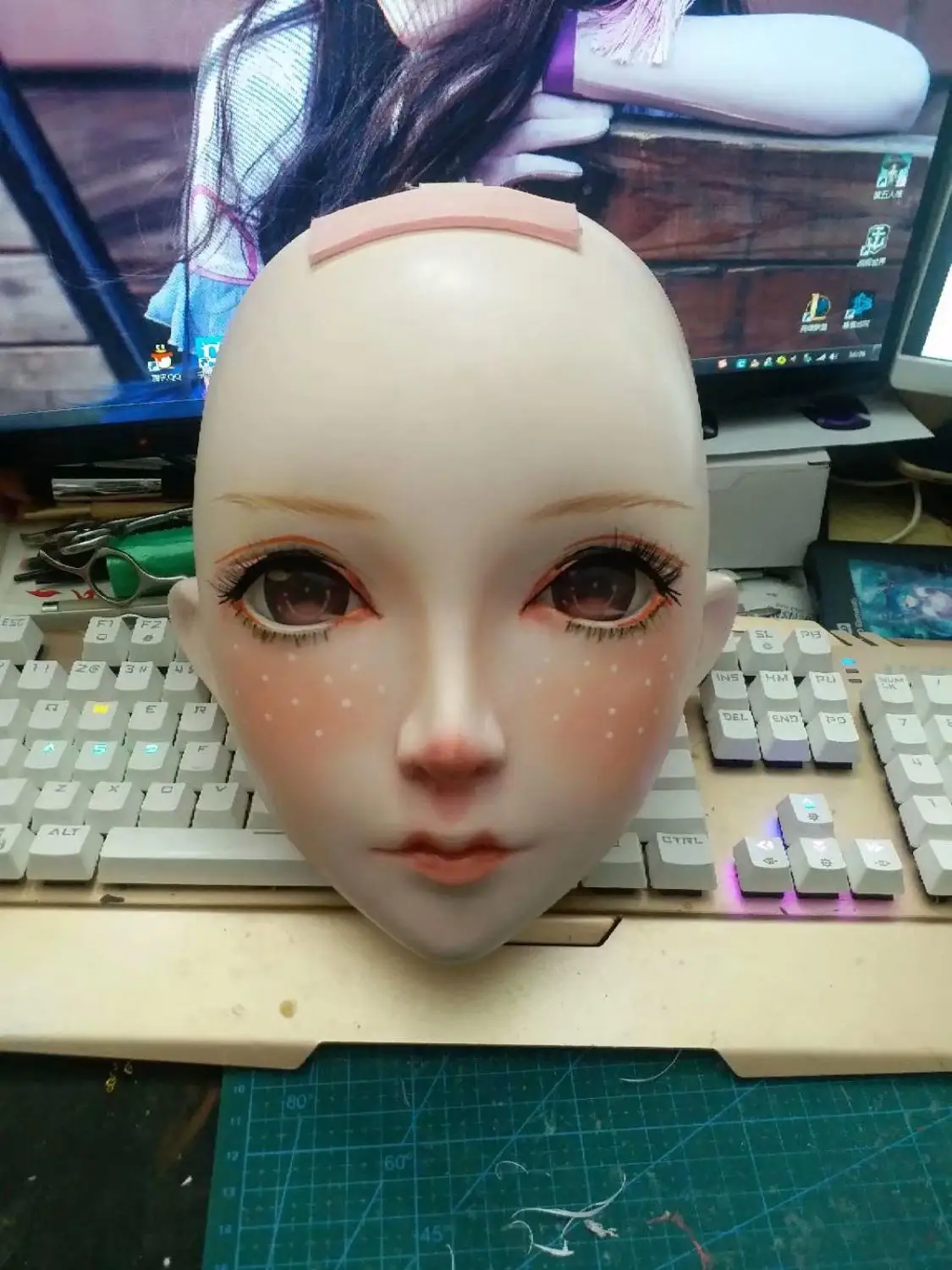 (NEW-23) BJD Kigurumi transsexals Beauty Makeup Cosplay силиконовая маска Аниме маски кукла трансвестит |