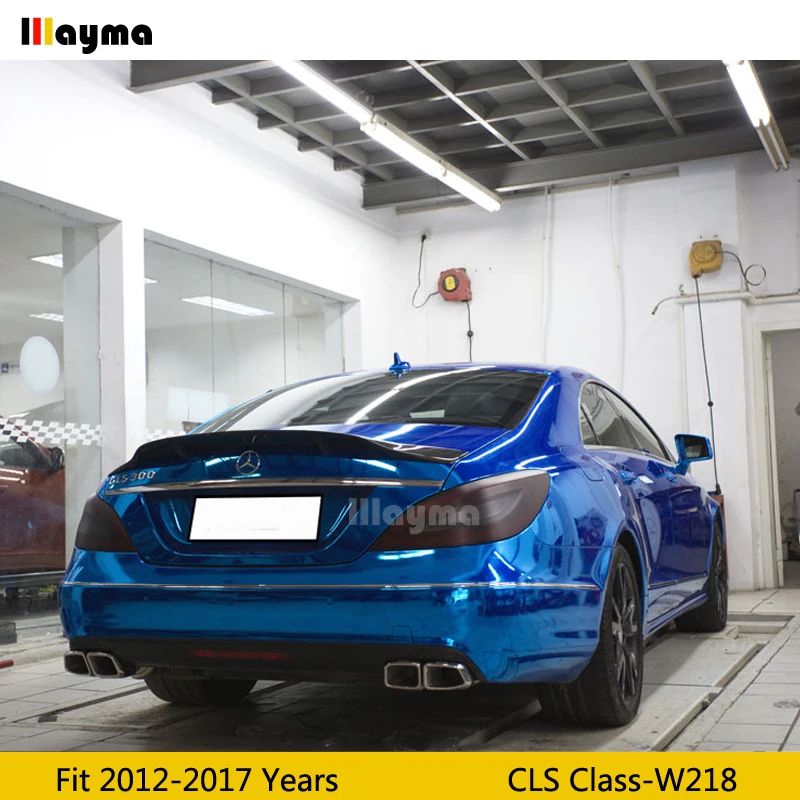 Стиль Renntech спойлер для заднего багажника из углеродного волокна Benz CLS класса CLS250