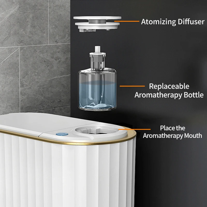 aromatherapy smart trash can bathroom toilet desktop smart sensor garbage bin with aromatherapy air freshener car trash can free global shipping