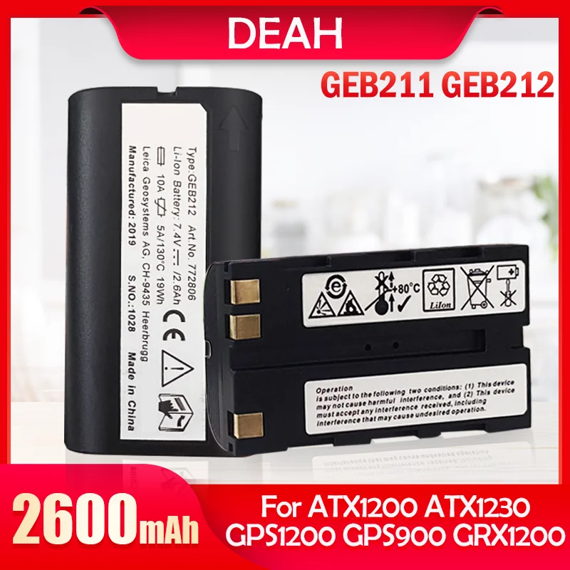 

7.4V 2600mAh 2.6Ah GEB212 GEB211 Rechargeable Lithium Li-ion Battery For ATX1200 RX1200 GRX1200 GPS1200 GPS900 Series Piper 100
