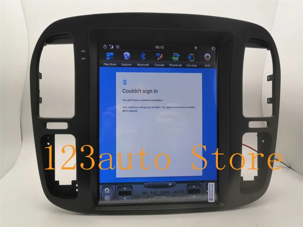 12,1 дюймов вертикальный PX6 Tesla стиль Android 8,1 автомобильный DVD gps навигационный плеер для TOYOTA LAND CRUISER LC100 LEXUS LX470 1999-2002