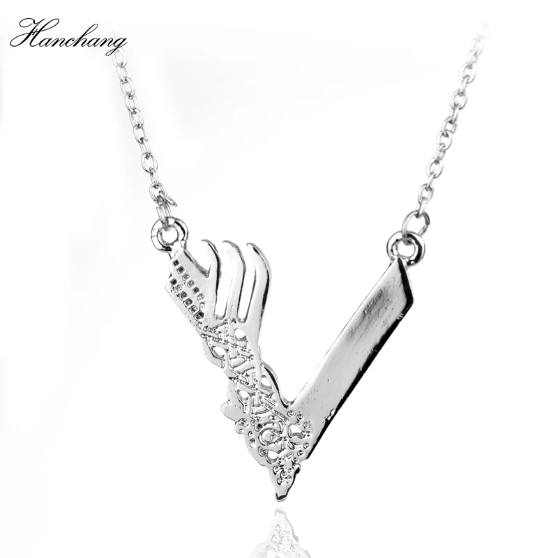 HEYu Викинги V подвеска с логотипом ювелирные изделия иконы викинга ожерелье из