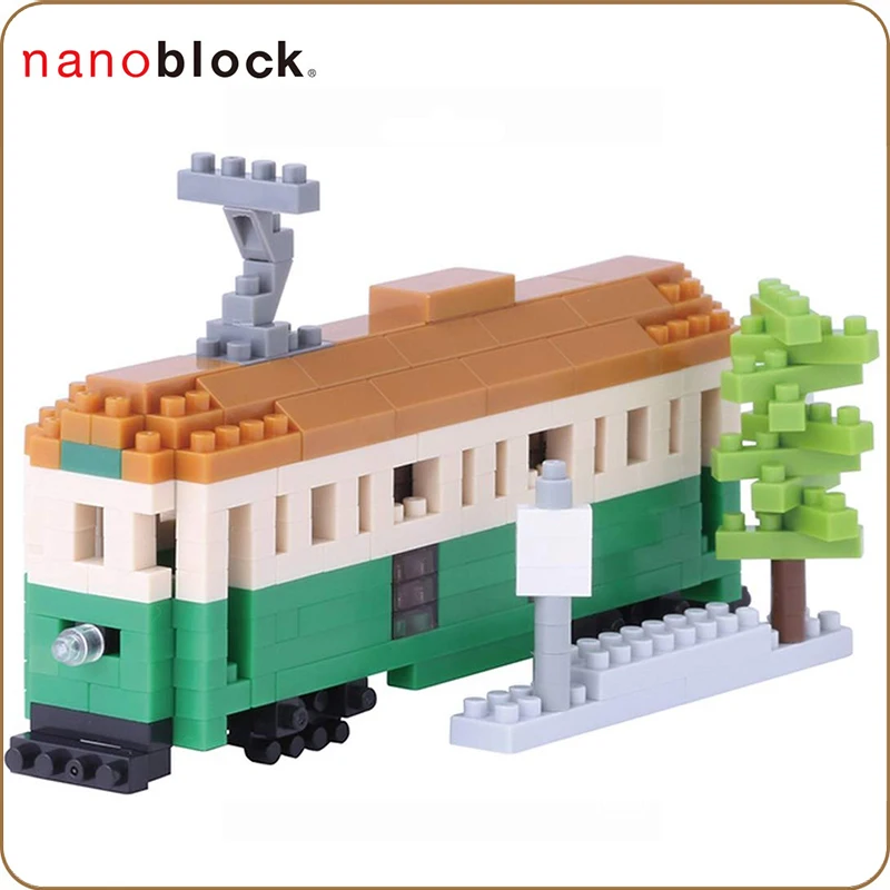 Новинка строительные блоки NANOBLOCK Мельбурн ТРАМ микро размер вызов детской модели