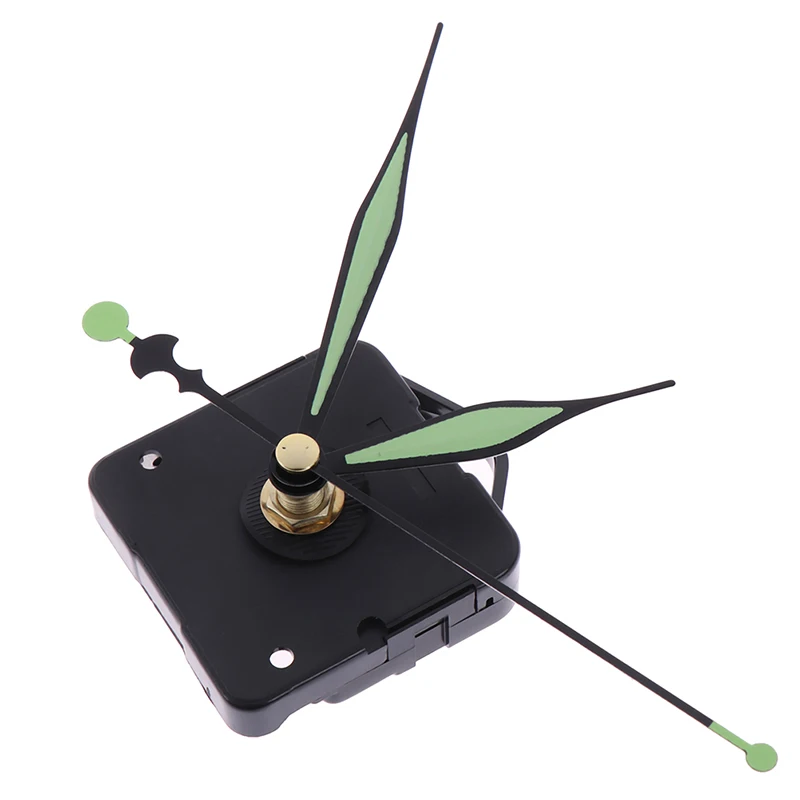 1 комплект зеленые светящиеся кварцевые настенные часы механизм вращения