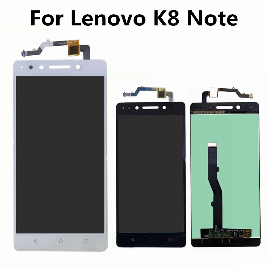 100% протестированный 5 дюймов для Lenovo K8 Note LCD XT1902-3 дисплей сенсорный экран стекло
