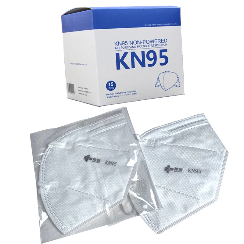 

en149 PFE94% kn95 filter printed face mask maskkn95 CE0598 Dust Mask individual pack 15pcs/box