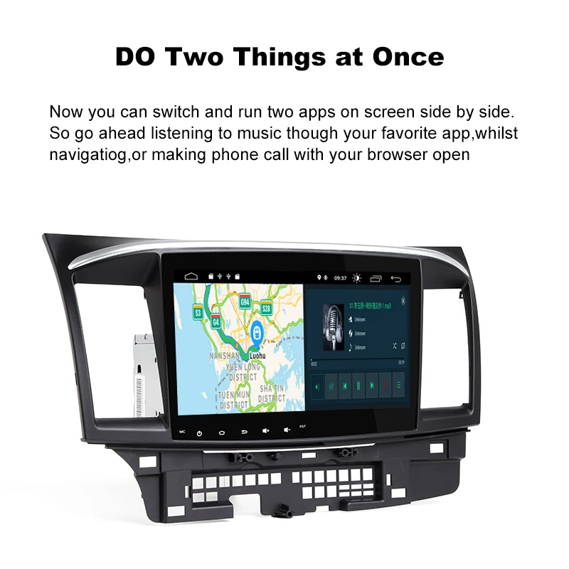 10 1 &quotDSP ips экран Android 9 0 2 din gps Мультимедиа для Mitsubishi Lancer Радио Навигация стерео