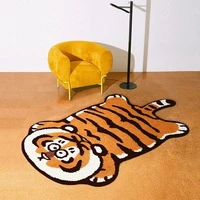 cartoon tiger carpet animal thick bedroom living room home non slip mat