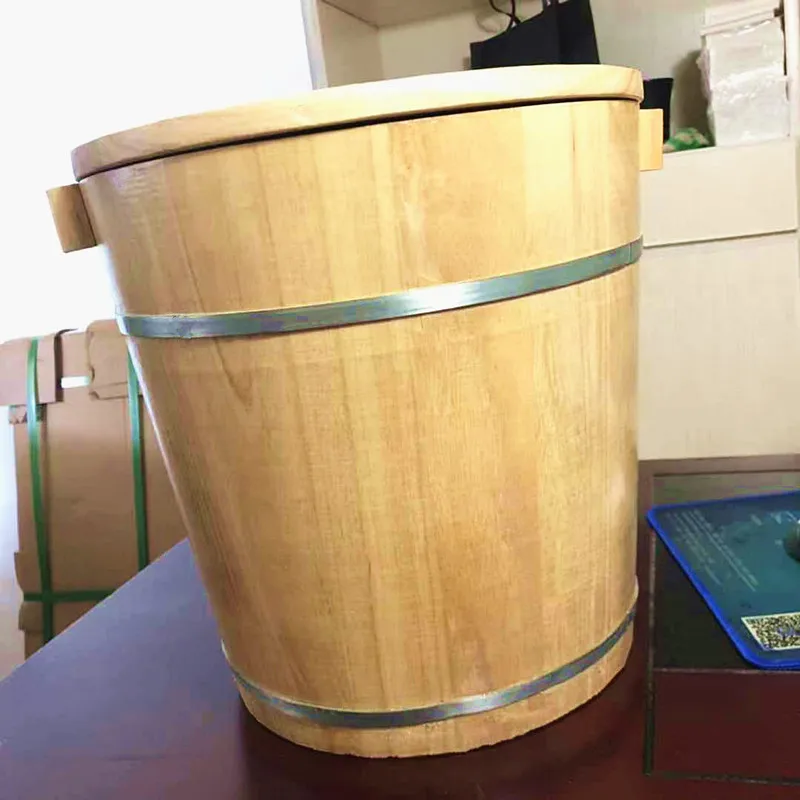 Новинка ванная для ног из цельного дерева дома пузырьковая бочка спа педикюр