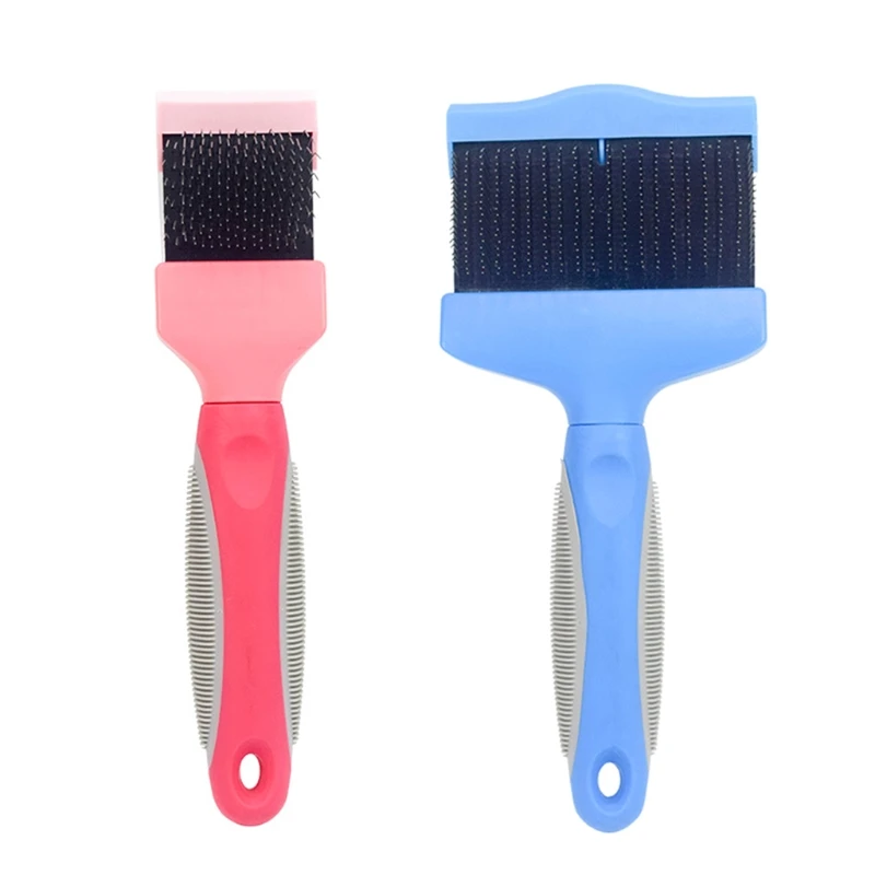 

Double Sided Pet Brush Dog Cat Hair Fur Bristle Grooming Shedding Cleaning Massage Comb Styling Tool