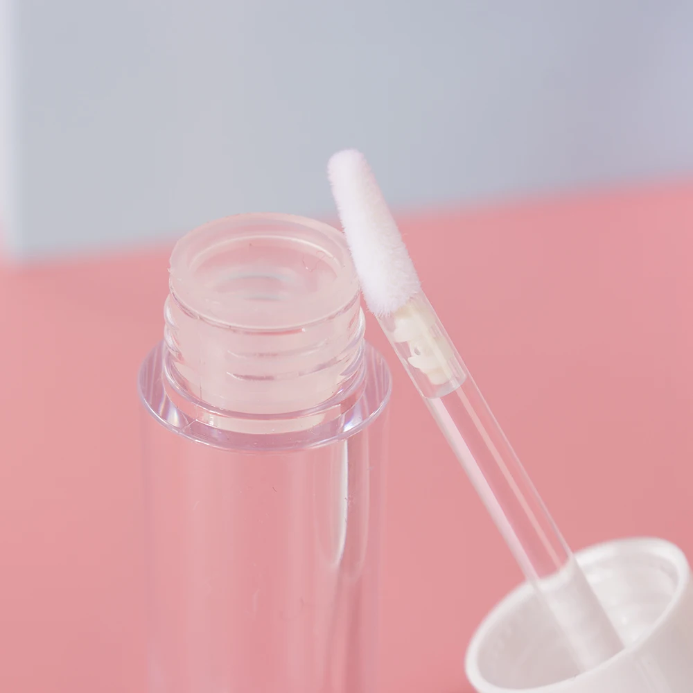 

1 Pieces Empty Lip Gloss Tubes Mini Refillable Cosmetic Container Plastic Sample Vials White Cap DIY Tool 5ml Lip Balm Bottle