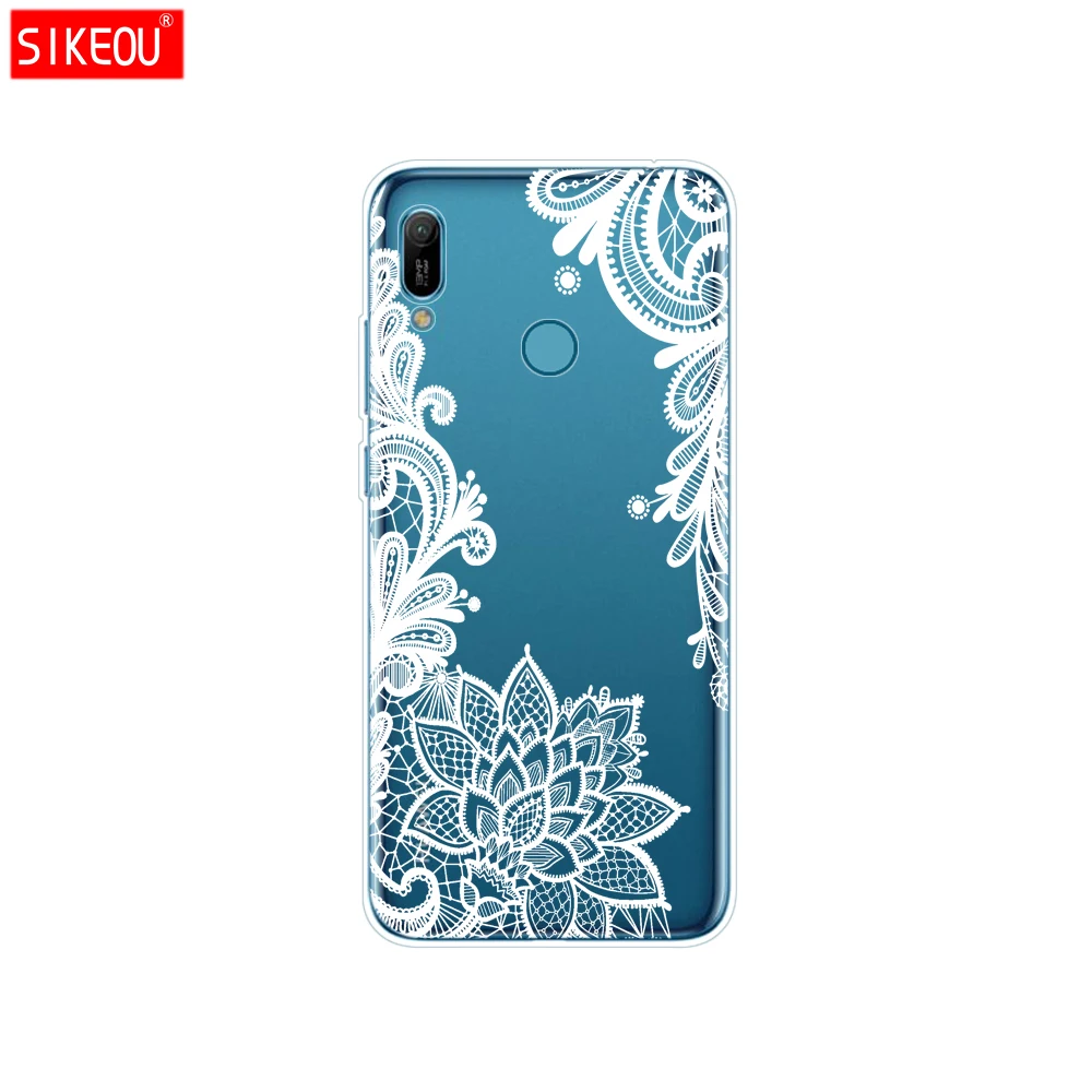 Для Huawei y6 2019 чехол Y6 силиконовый мягкий для телефона с изображением цветов MRD LX1 LX1F