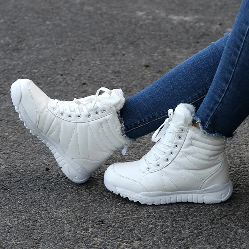 Европейские размеры 35 43 новые зимние ботинки женская походная обувь теплые