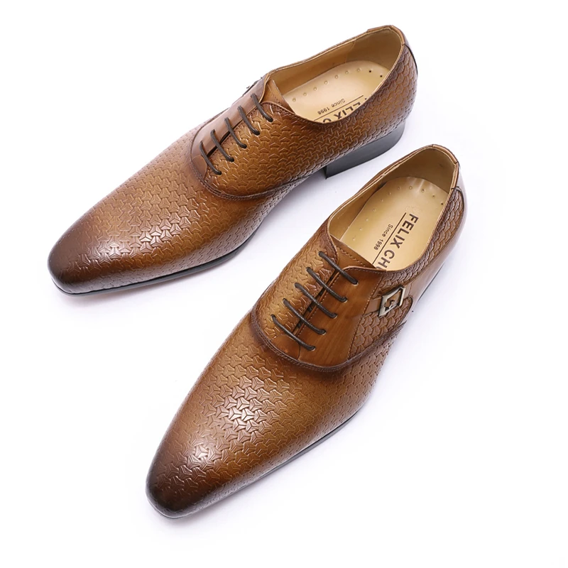 Мужские туфли ручной работы из натуральной кожи на шнуровке|Туфли| |