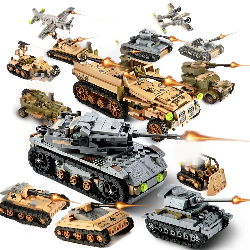 1061 намоток Tank строительные блоки игрушки мини фигурки автомобиля самолета