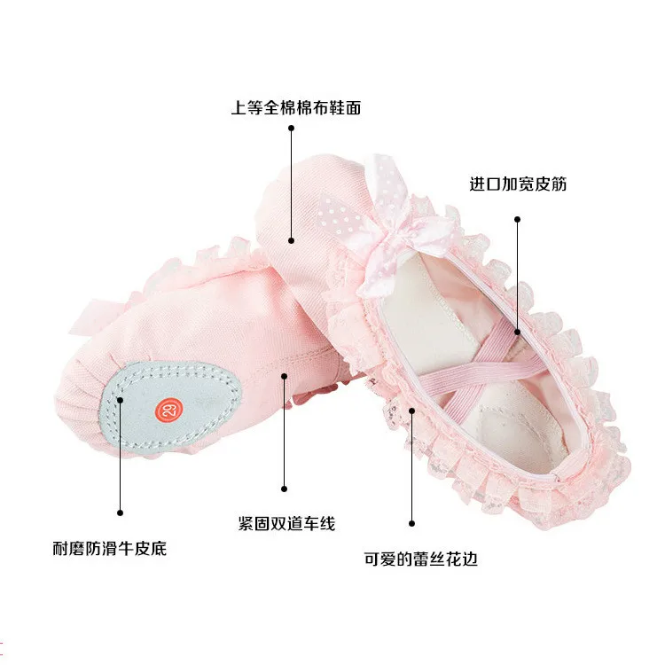 Женские летние балетные туфли кружевные пуанты танцевальные для женщин мужчин